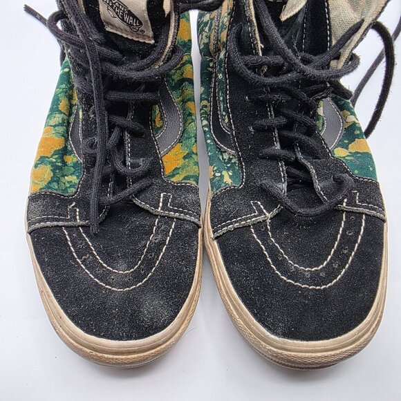 Vans Sk-8 Hi La Della Mens Size 10 Green Floral Sneaker Shoes Casual Walking main image 11